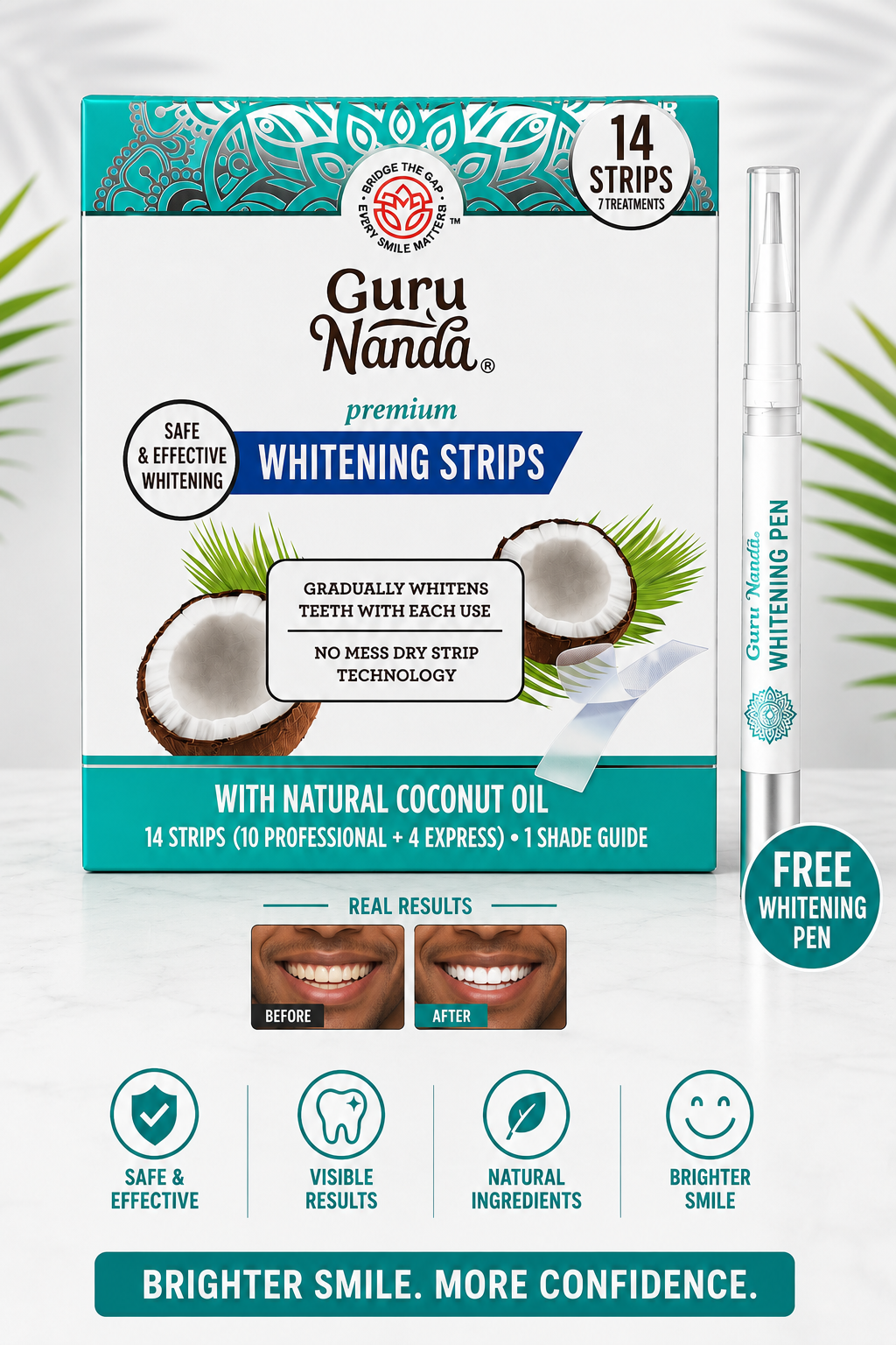 Guru Nanda  Premium Teeth Whitening Strips